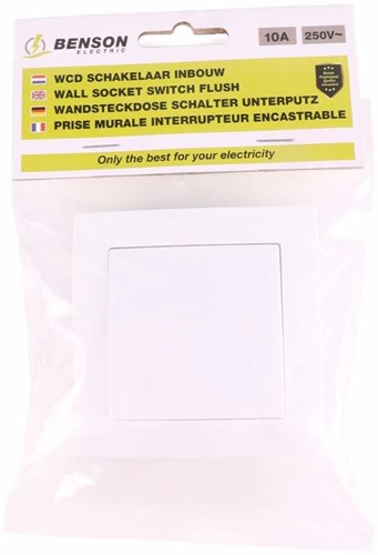 Benson interrupteur encastrable blanc - 4650014