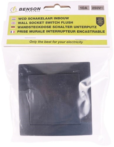 Benson interrupteur de changement encastrable noir - 4650034
