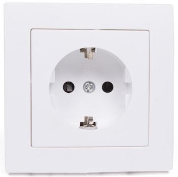 Benson prise encastrable carrée blanche - 4650010