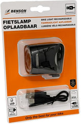 Benson Lampe de vélo LED USB rechargeable blanc - 5700341 - afbeelding 2