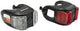 Benson LED lampe de vélo set 2 parties silicone rouge blanc - 5700338
