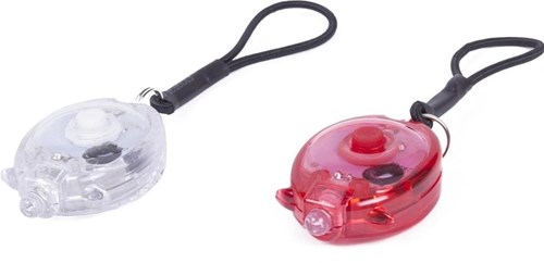 Benson Kit de lampes de vélo LED avec élastique mini 2 parties rouge blanc - 5700335