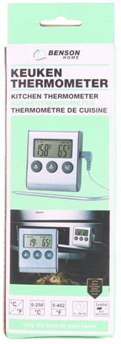 Benson thermomètre de cuisine numérique avec minuterie - 8150188