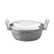 Berghoff auriga sauteuse 2 anses avec couvercle blanc ø24cm