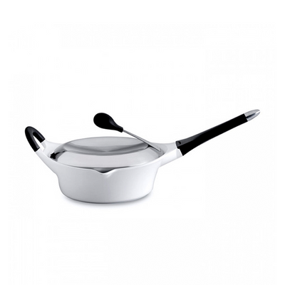 Berghoff auriga sauteuse avec couvercle poignée amovible céramique blanche ø26cm