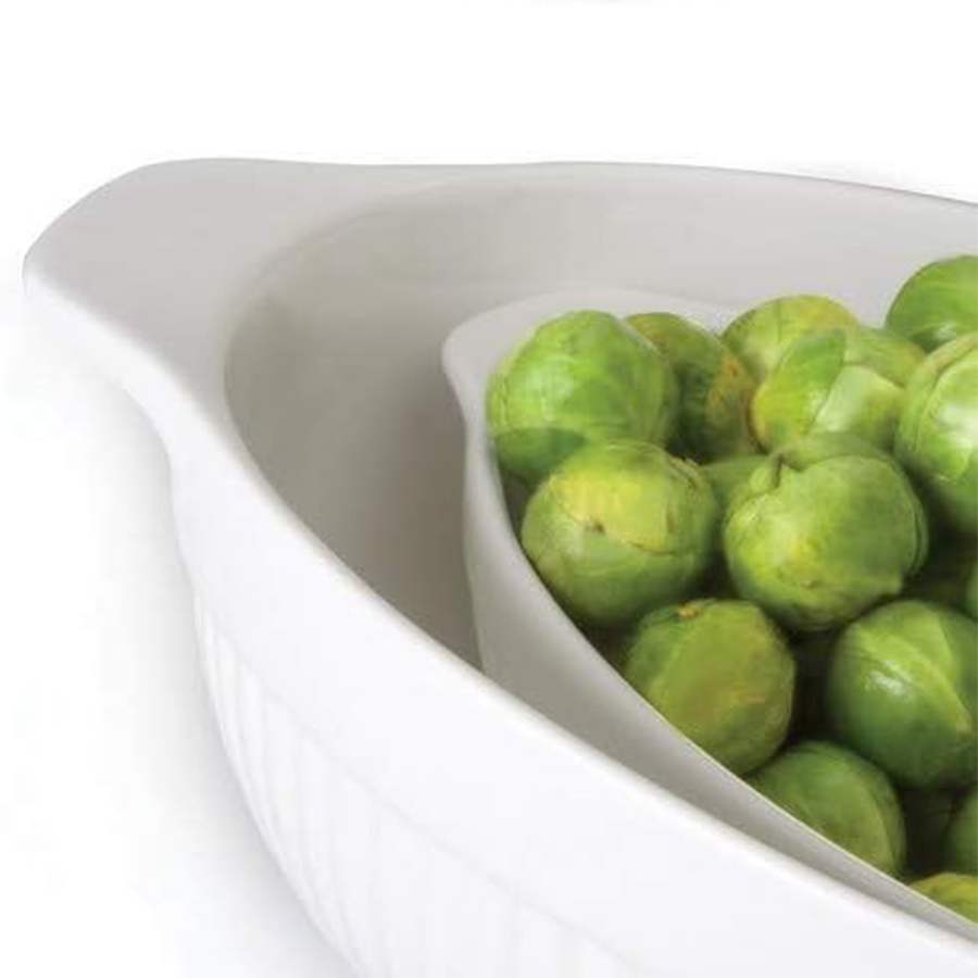 Berghoff bianco plat à four ovale 43x9x27cm
