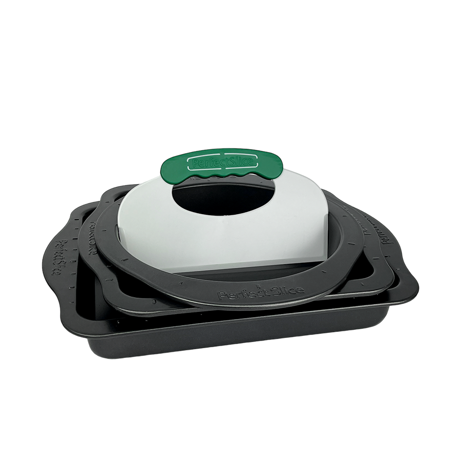 Berghoff set de moules à gâteau avec aide à la coupe anthracite 4 pièces