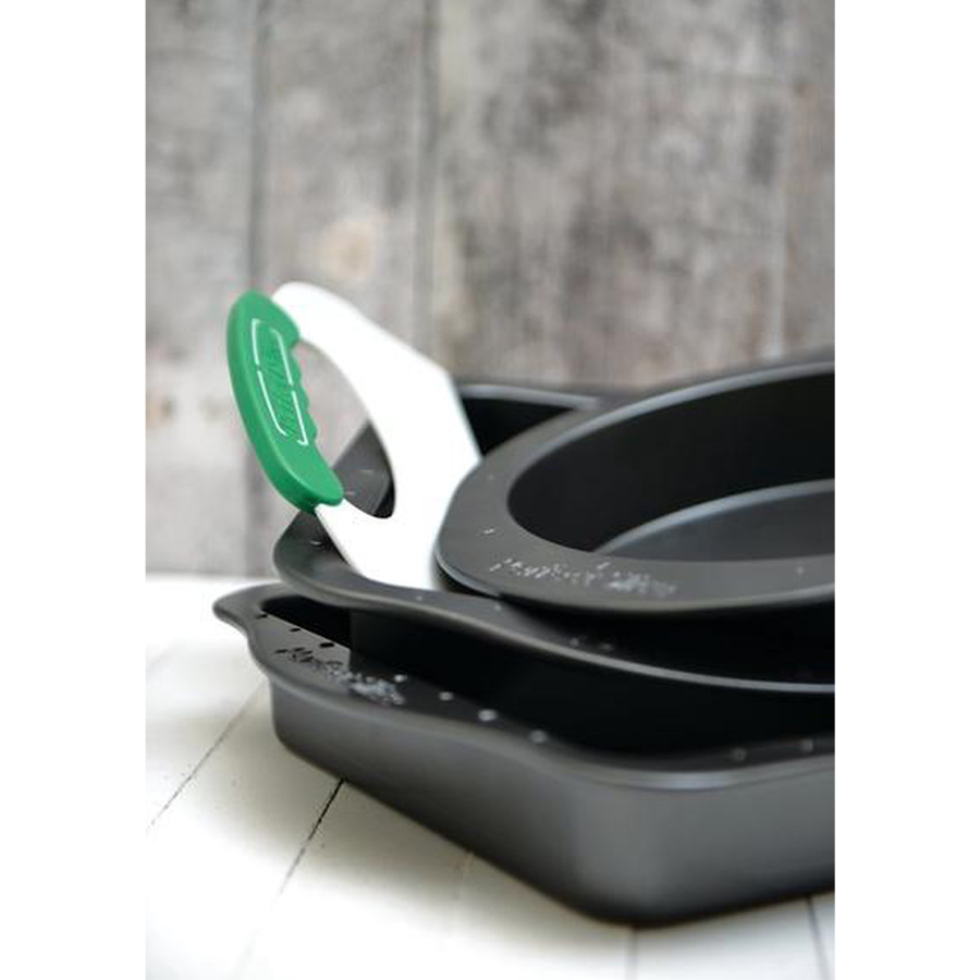 Berghoff set de moules à gâteau avec aide à la coupe anthracite 4 pièces