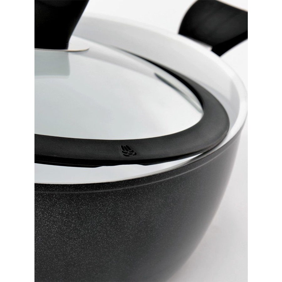 Berghoff Eclipse marmite avec couvercle céramique noire ø20cm