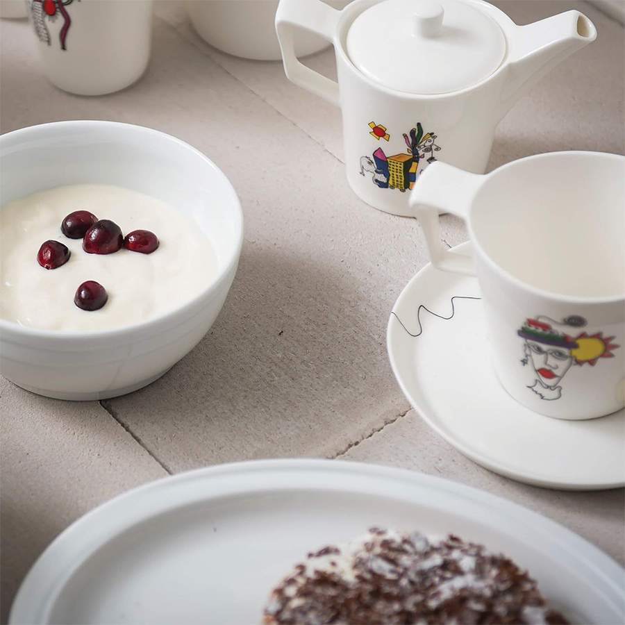 Berghoff tasse à petit-déjeuner éclipse avec assiette codriez 2 pièces