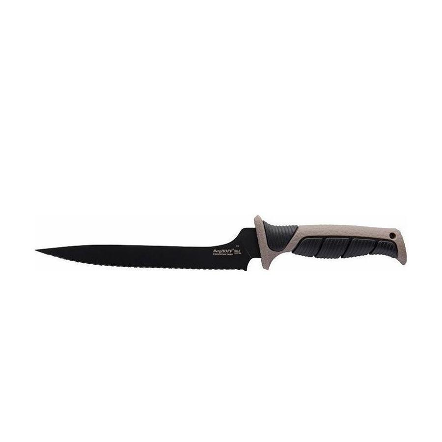 Berghoff everslice couteau à filet dentelé flexible 23 cm avec housse de protection