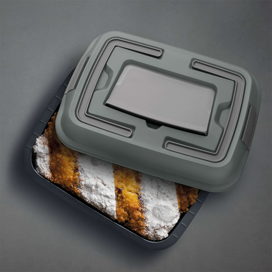 Pic Berghoff moule à pierres précieuses avec couvercle et emporte-pièce gris