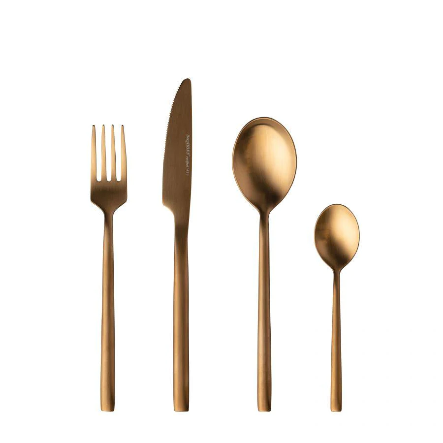 Berghoff gem set de couverts plaqué or 4 pièces