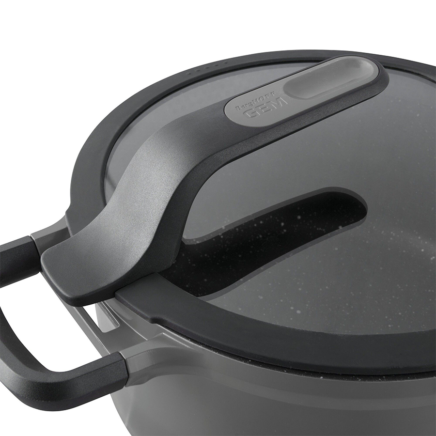 Berghoff gem marmite avec couvercle stay cool gris ø16cm