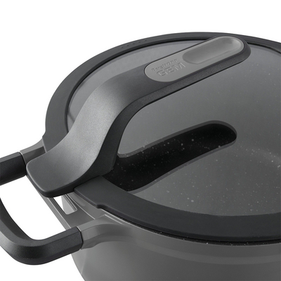 Berghoff gem marmite avec couvercle stay cool gris ø16cm