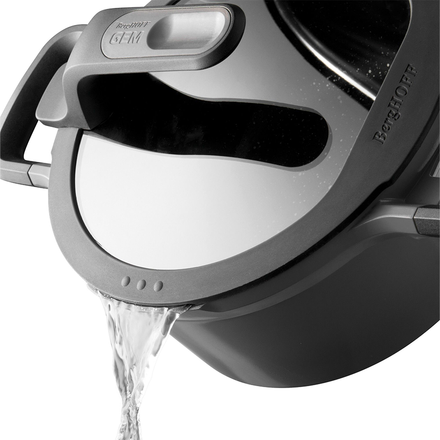 Berghoff gem marmite avec couvercle stay cool gris ø16cm