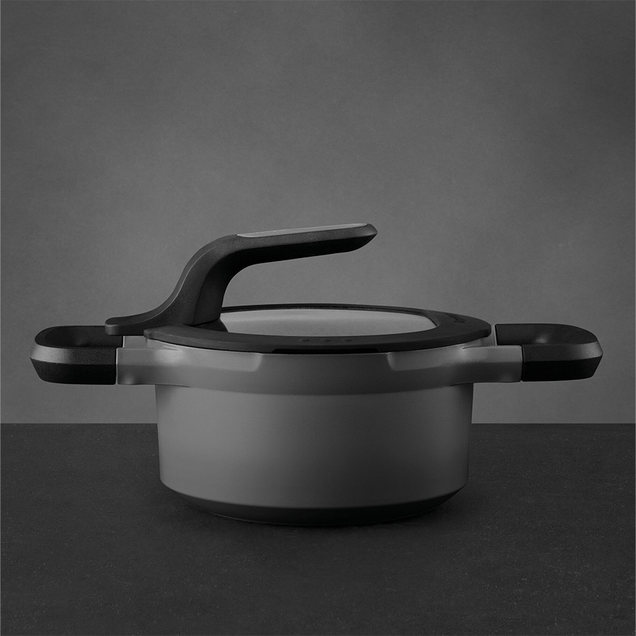 Berghoff gem marmite avec couvercle stay cool gris ø16cm