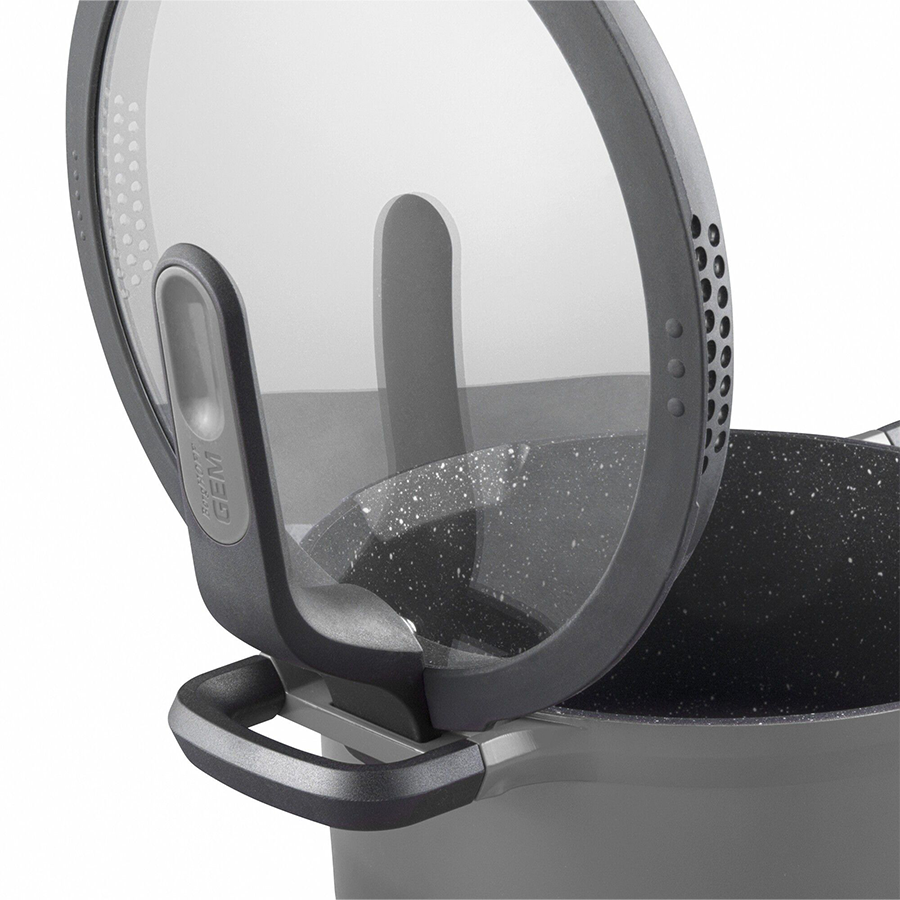 Berghoff gem marmite avec couvercle stay cool gris ø16cm
