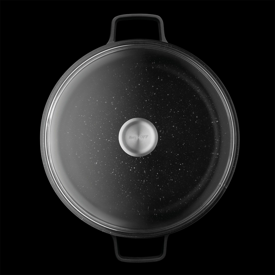 Berghoff gem marmite avec couvercle noir ø28cm