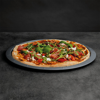 Berghoff gem assiette à pizza perforée gris 36x34,5x1,5cm