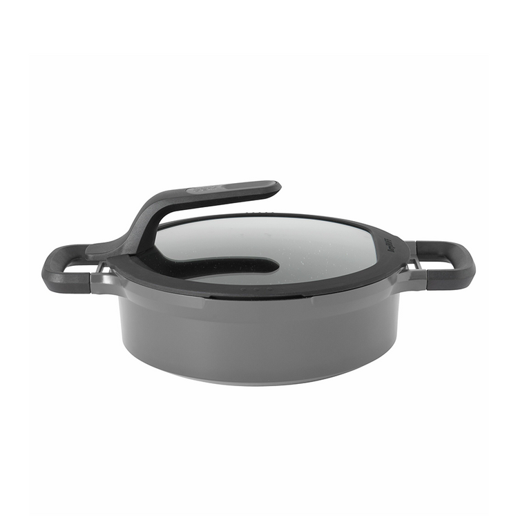 Berghoff gem sauteuse 2 anses avec couvercle stay cool gris ø24cm