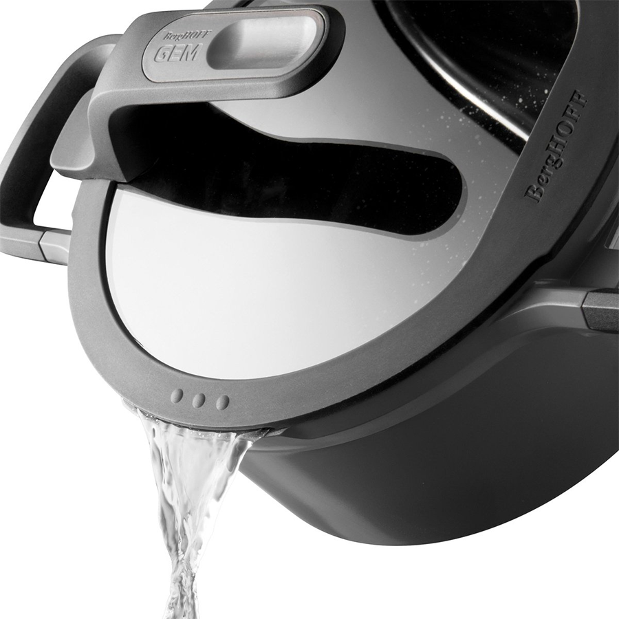 Berghoff gem sauteuse 2 anses avec couvercle stay cool gris ø26cm