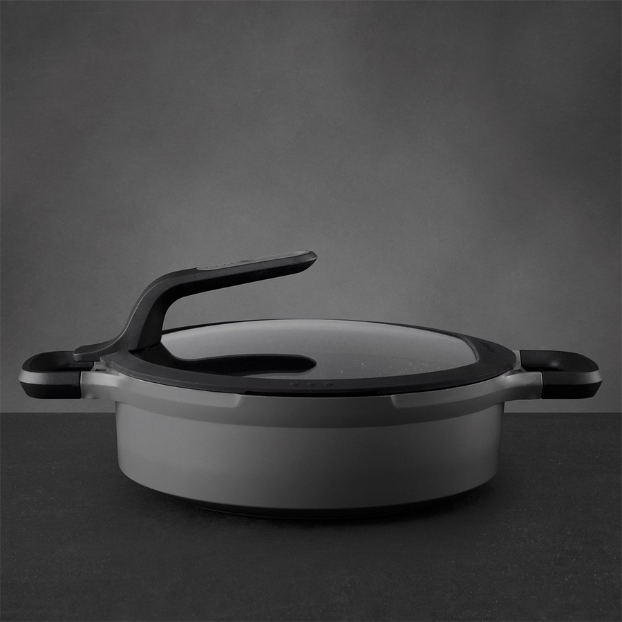 Berghoff gem sauteuse 2 anses avec couvercle stay cool gris ø26cm
