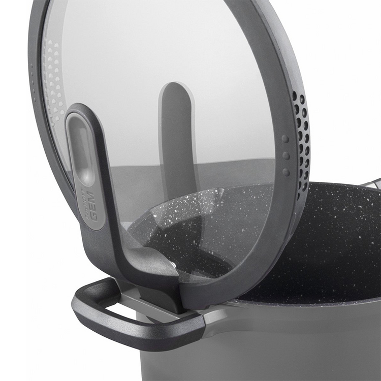 Berghoff gem sauteuse 2 anses avec couvercle stay cool gris ø26cm