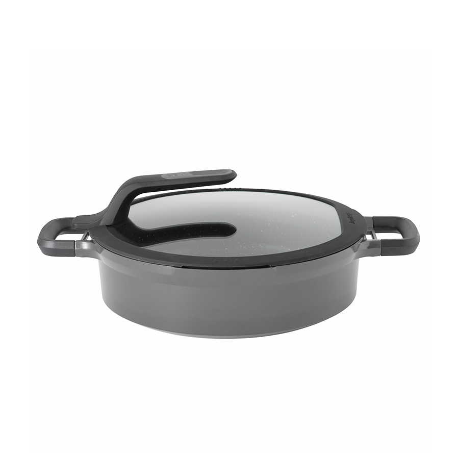 Berghoff gem sauteuse 2 anses avec couvercle stay cool gris ø28cm