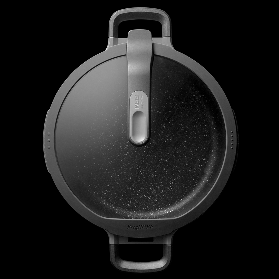Berghoff gem sauteuse 2 anses avec couvercle stay cool gris ø28cm