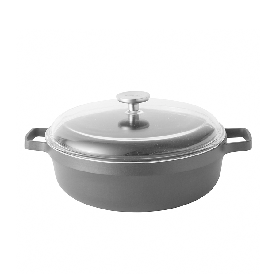 Berghoff gem sauteuse 2 anses avec couvercle noir ø28cm