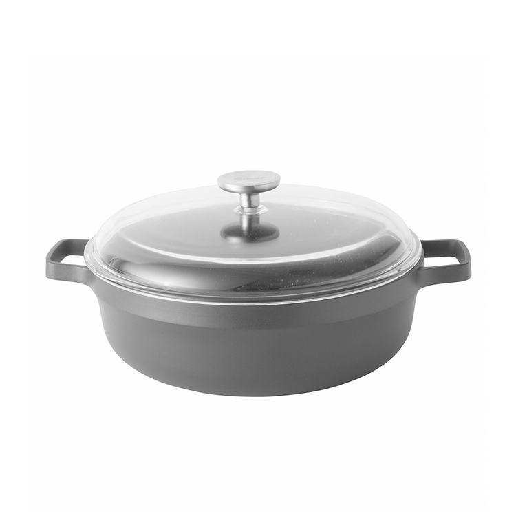 Berghoff gem sauteuse 2 anses avec couvercle noir ø28cm