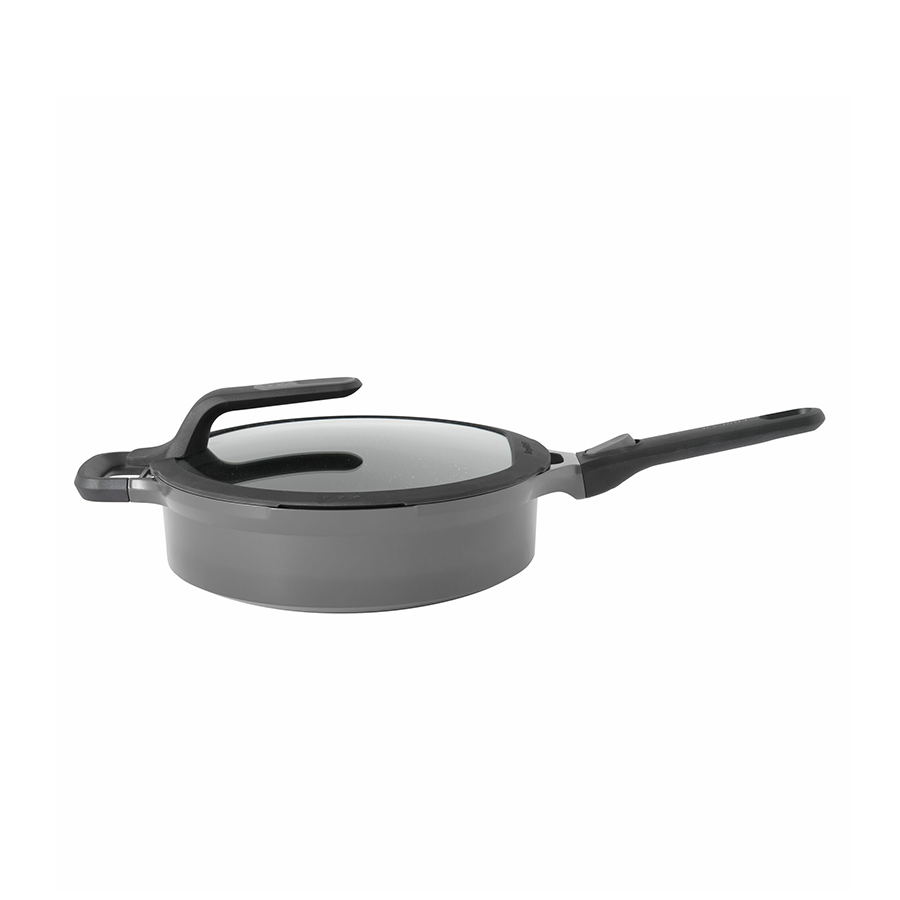 Berghoff gem sauteuse poignée amovible avec couvercle stay cool gris ø28cm
