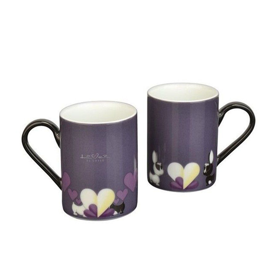 Berghoff lover by lover tasse à café violet 350ml 2 pièces