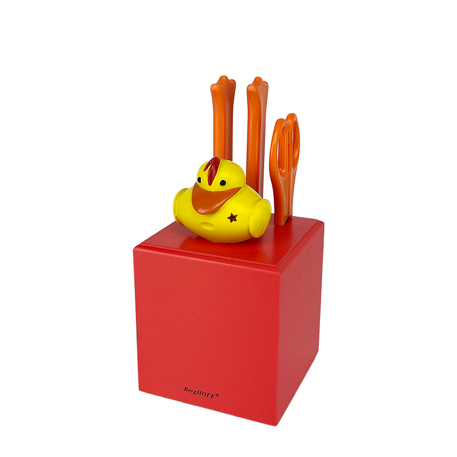 Berghoff bloc à couteaux canard shérif 4 pièces