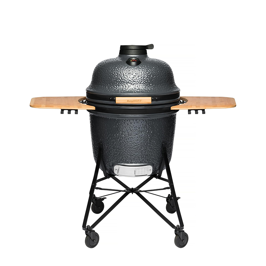 Berghoff ron barbecue en céramique grande pierre grise 58cm 8 pièces
