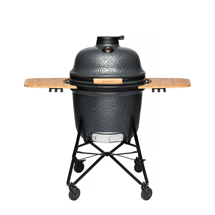Berghoff ron barbecue en céramique grande pierre grise 58cm 8 pièces