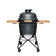 Berghoff ron barbecue en céramique grande pierre grise 58cm 8 pièces