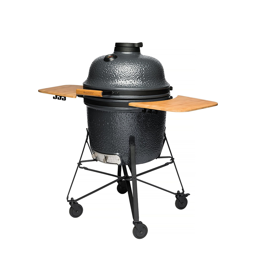 Berghoff ron barbecue en céramique grande pierre grise 58cm 8 pièces