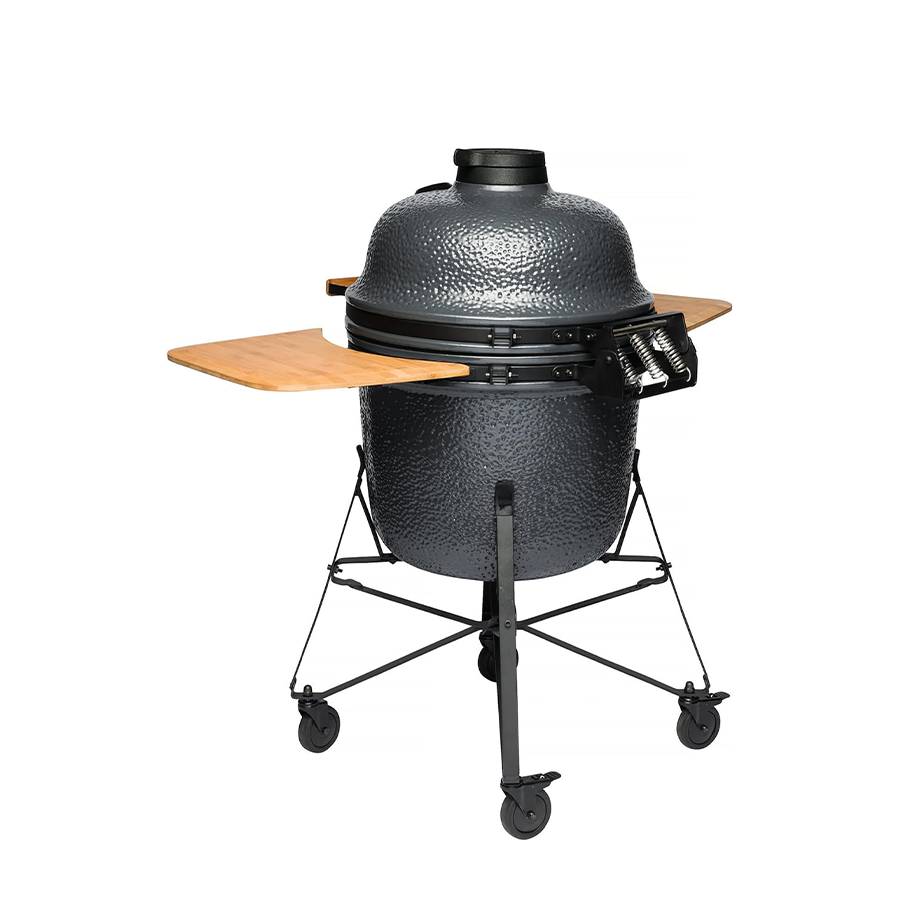 Berghoff ron barbecue en céramique grande pierre grise 58cm 8 pièces