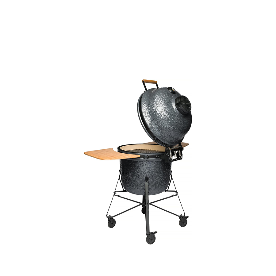 Berghoff ron barbecue en céramique grande pierre grise 58cm 8 pièces