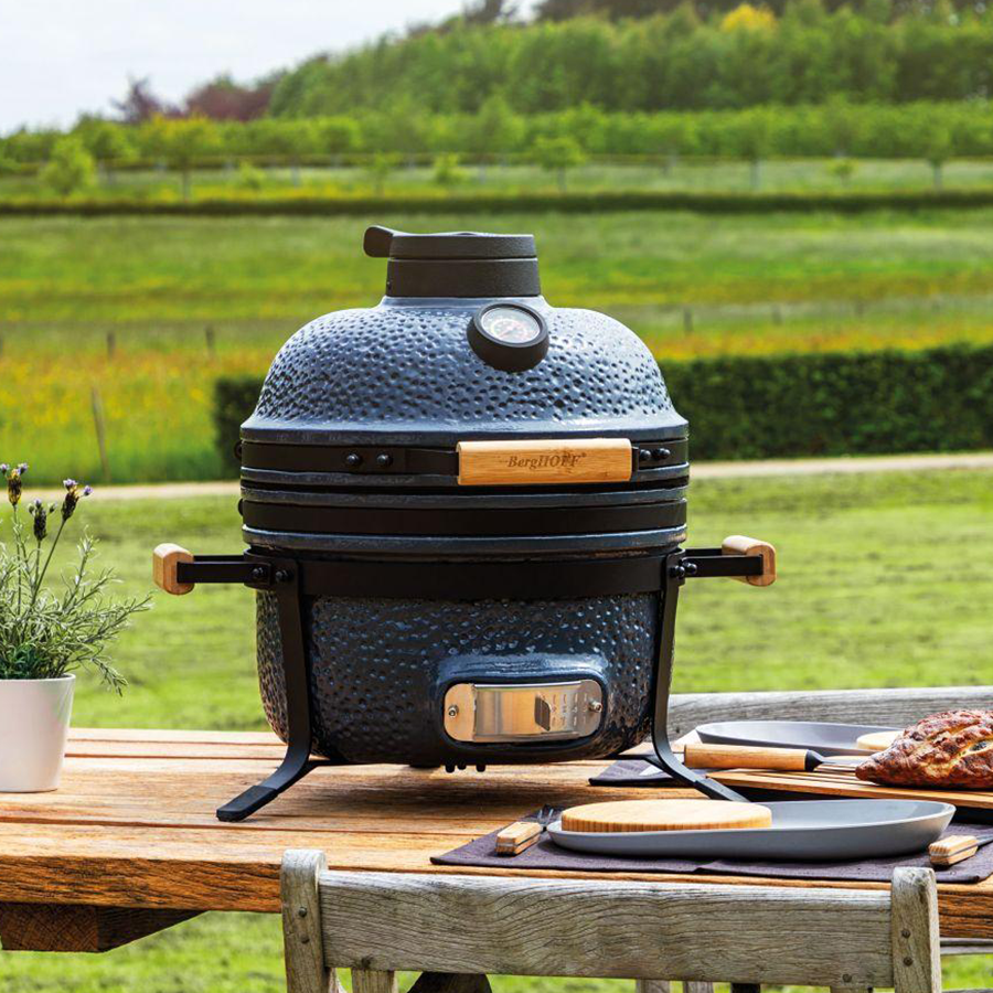Berghoff ron barbecue en céramique gris pierre moyenne 40cm 5 pièces