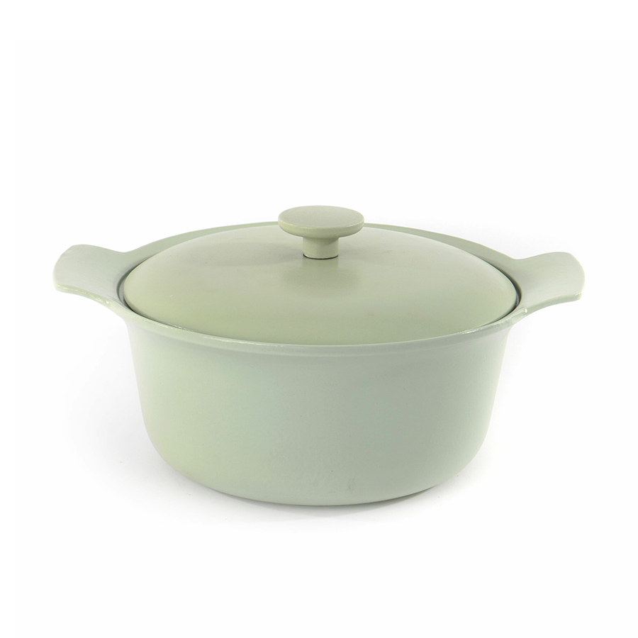 Berghoff ron marmite avec couvercle en fonte verte ø24cm