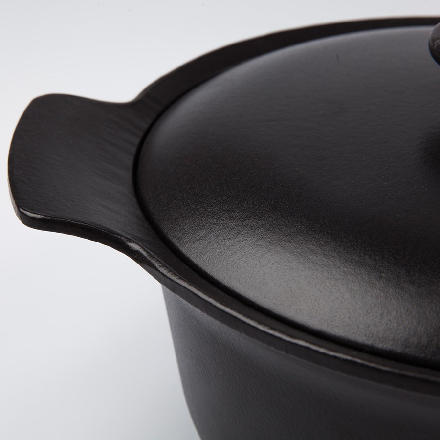 Berghoff ron marmite avec couvercle en fonte noire ø24cm
