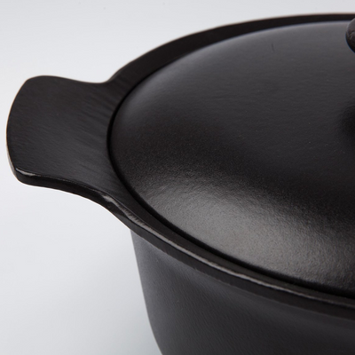 Berghoff ron marmite avec couvercle en fonte noire ø24cm