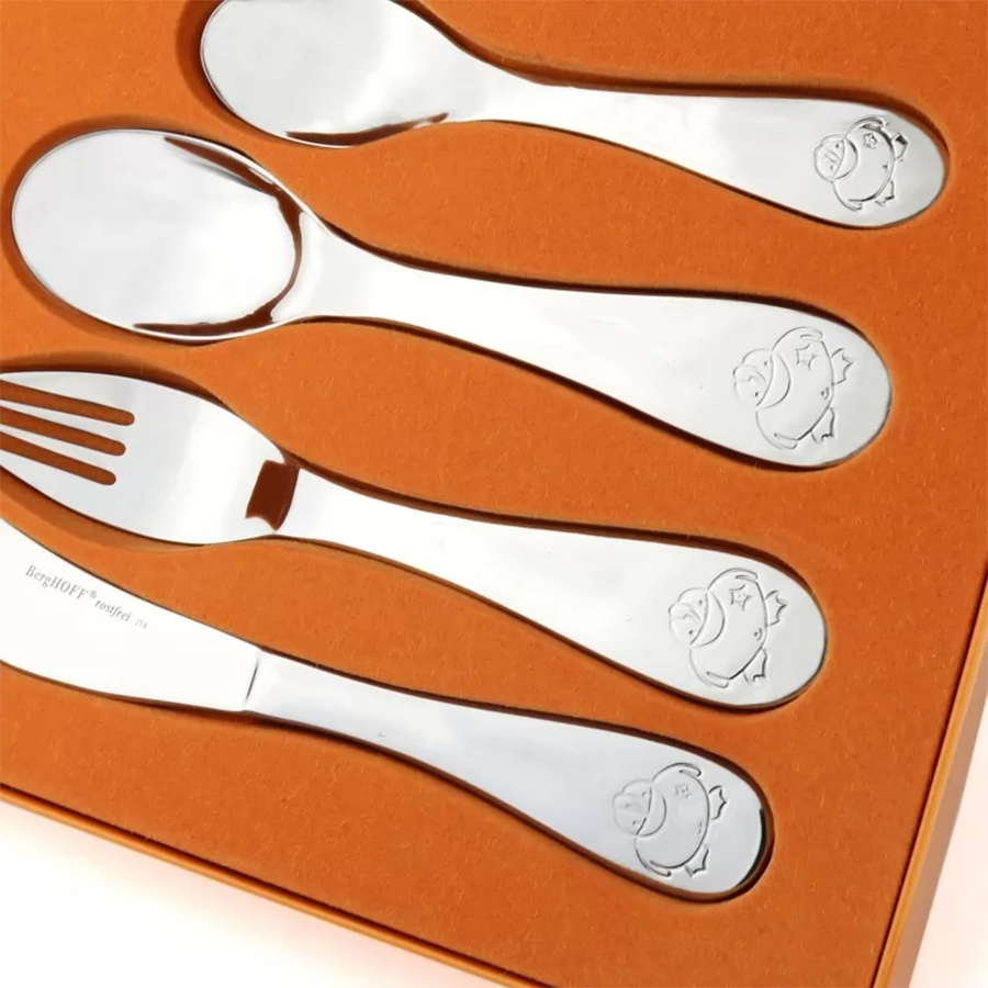 Berghoff shérif canard set de couverts bébé 4 pièces