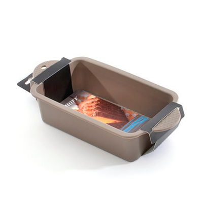 Berghoff studio moule à gâteau rectangle silicone beige 29x15x6,5cm