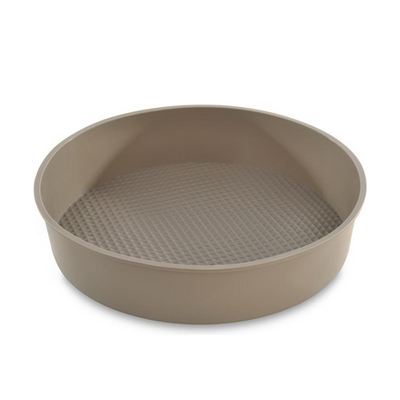 Berghoff studio moule à gâteau rond motif gaufre silicone beige 27,5x27,5x6cm