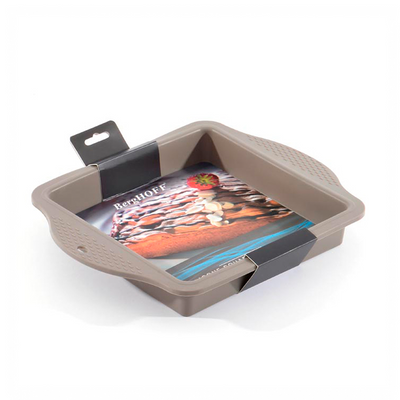 Berghoff studio moule à gâteau carré silicone beige 28,5x22,5x4cm