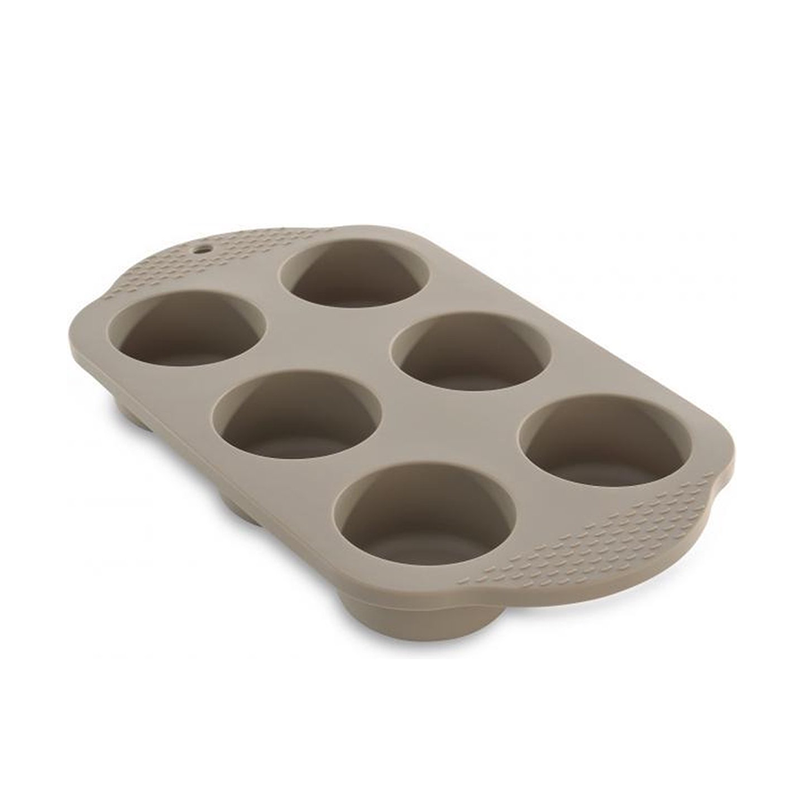 Moule à muffins Berghoff studio avec 6 tasses en silicone beige 32,5x19x4cm